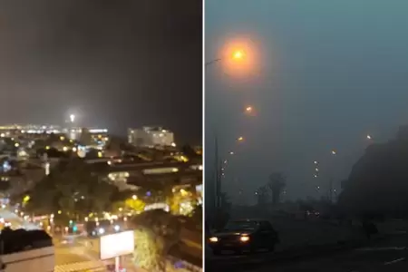 Temperaturas nocturnas en la costa peruana.