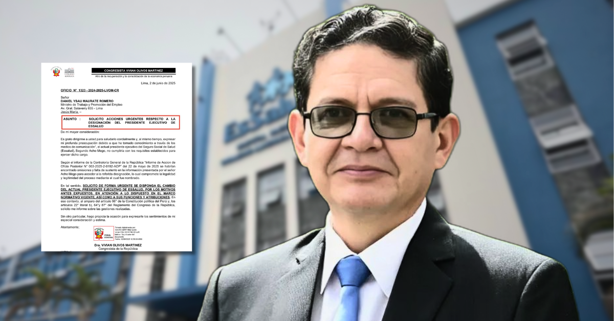 Fujimorismo solicita cambio del presidente de EsSalud: "No cumpliría con los requisitos para el cargo"