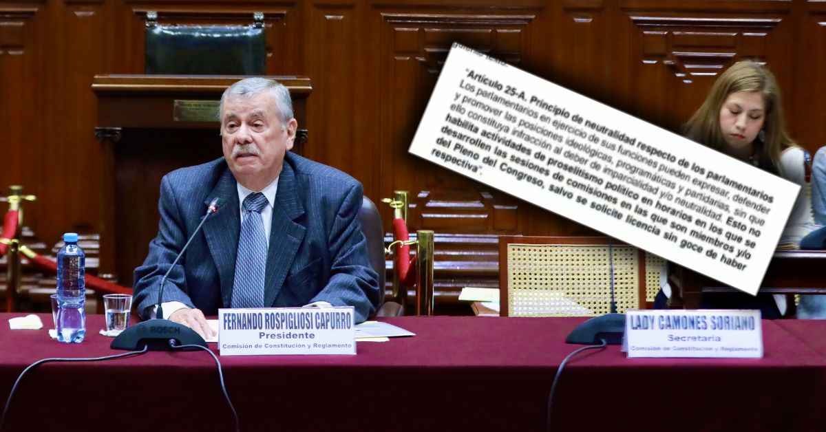Comisión de Constitución: Aprueban dictamen que permite hacer campaña política en Semana de Representación
