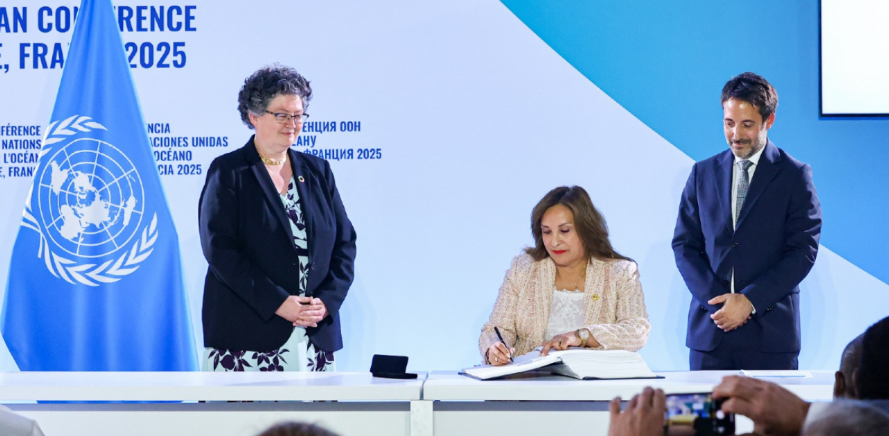 Presidenta suscribe Tratado de Alta Mar durante la III Conferencia de las Naciones Unidas sobre el Océano