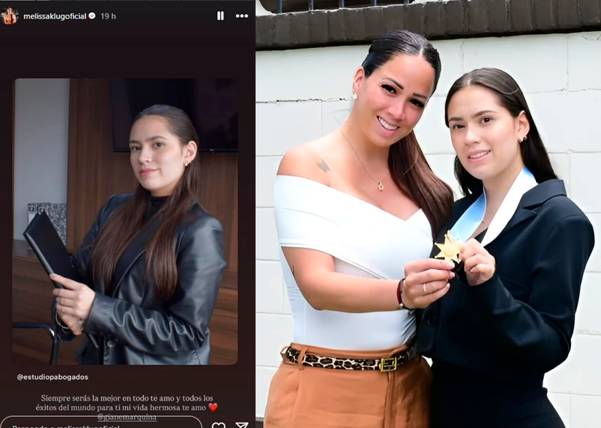 Melissa Klug orgullosa por logros profesionales de su hija mayor, Gianella Marquina.