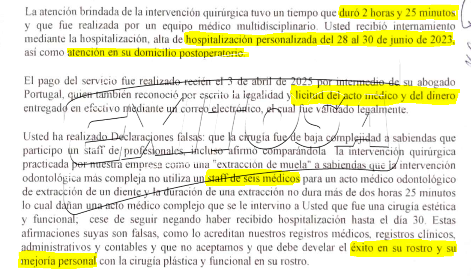 Mario Cabani alega firmas falsas de Dina Boluarte.