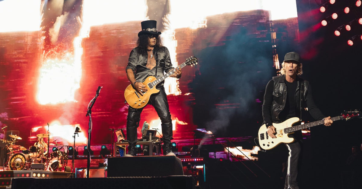 Slash brindar un gran show para todos sus fanticos.