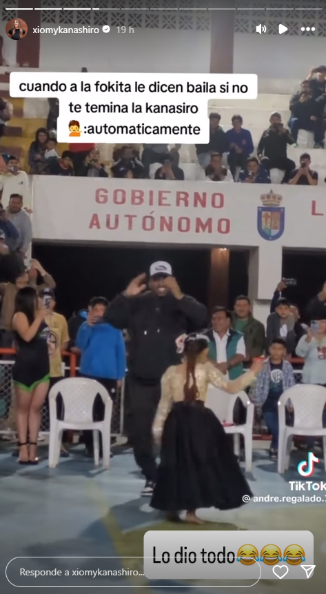 Xiomy Kanashiro comparte peculiar video sobre Jefferson Farfn.