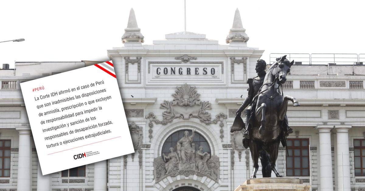 CIDH rechaza amnistía a militares y policías: Pretende beneficiar a involucrados en violaciones de DD. HH.