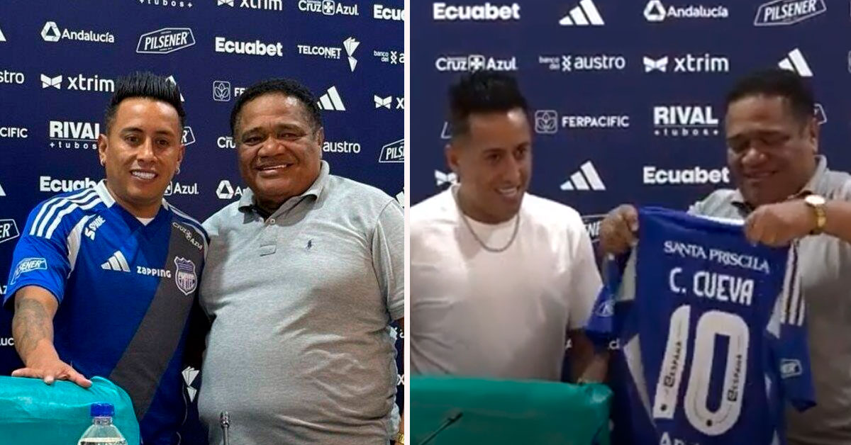 Presidente de Emelec elogia a Christian Cueva.