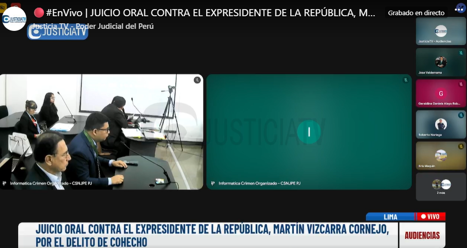 Martín Vizcarra en audiencia