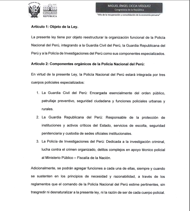 Proyecto de ley