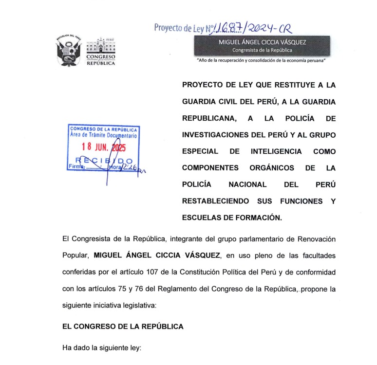 Proyecto de ley