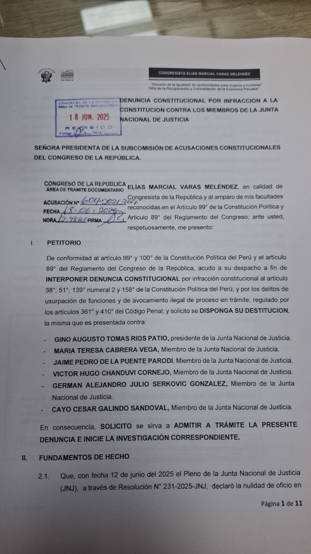 Denuncia constitucional