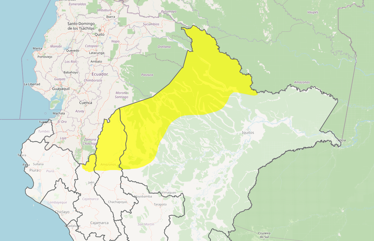 Regiones del norte peruano registraran lluvias intensas.