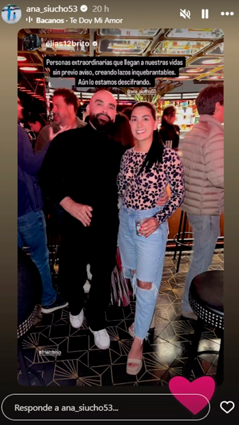 Ana Siucho se dej ver junto a misterioso hombre en redes sociales.