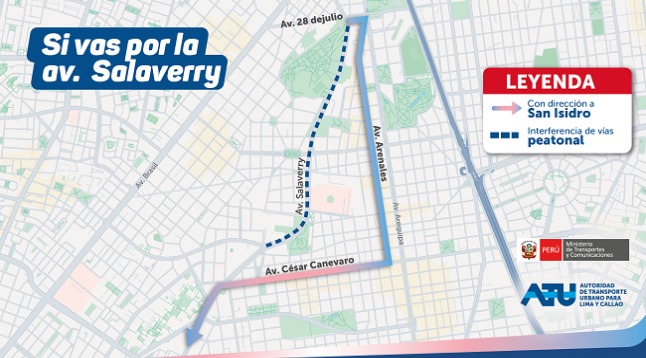 ATU anuncia desvos en el transporte pblico por la marcha de este 28 de junio.