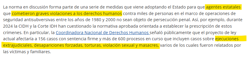Comunicado de la CIDH.