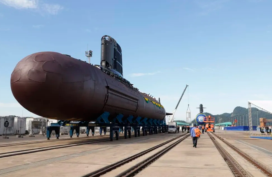 SN Álvaro Alberto, un submarino de ataque con reactor nuclear en Brasil.