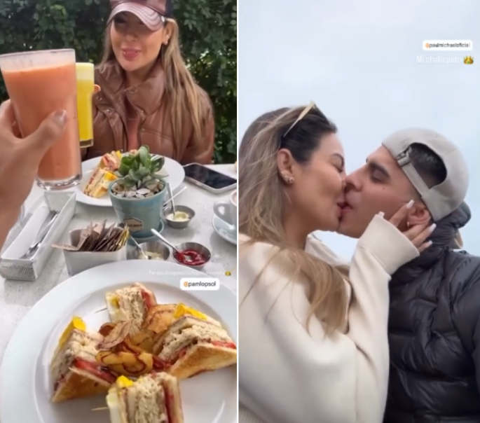 Pamela Lpez celebra con Paul Michael.