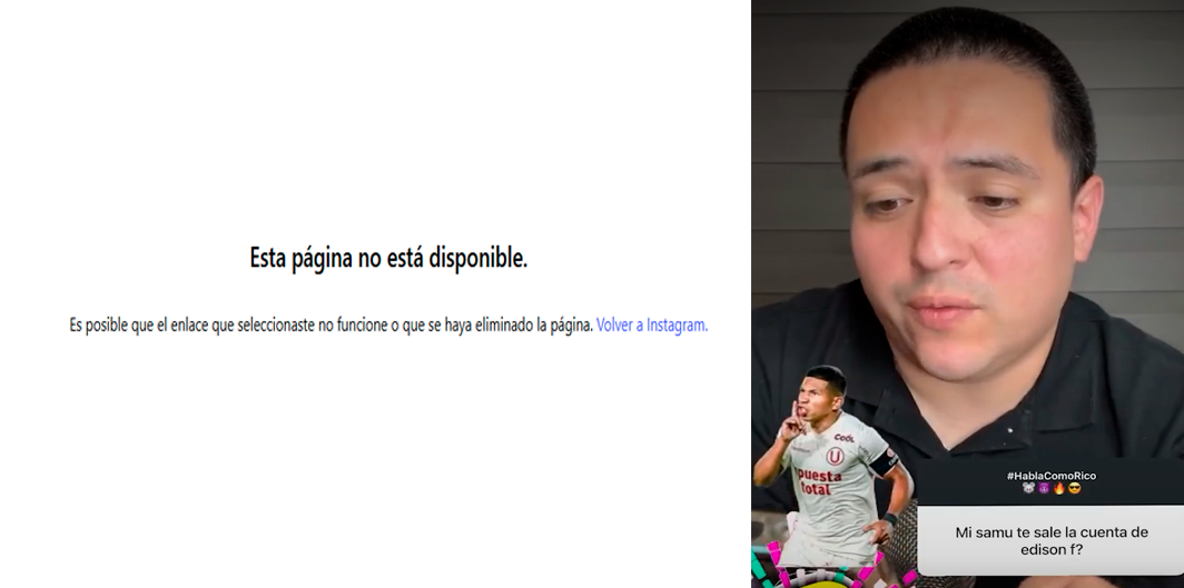 Edison Flores habra cerrado su cuenta de Instragram.