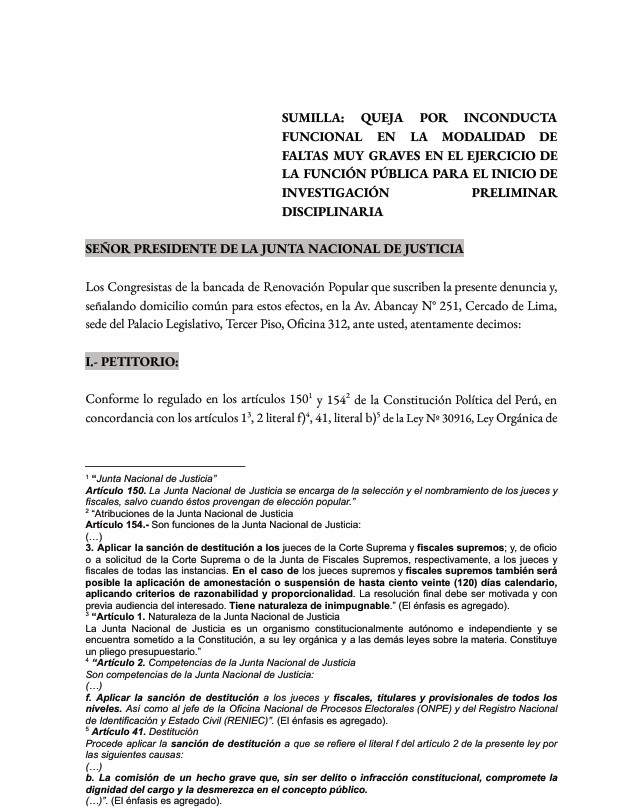 Solicitan suspensin de los miembros de la JFS