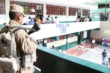 JNE presenta proyecto de ley que busca asegurar el voto de militares y policas.