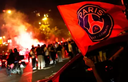 Disturbios en Francia tras triungo del PSG en la Champions.