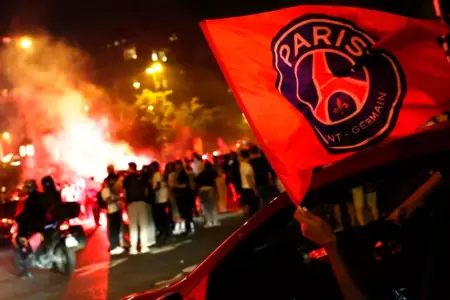 Disturbios en Francia tras triunfo del PSG en la Champions.