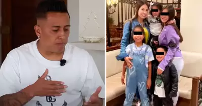 Christian Cueva sobre sus hijos con Pamela López.