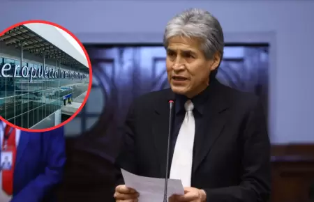 Alfredo Azurín cuestiona seguridad en Nuevo Aeropuerto Jorge Chávez.