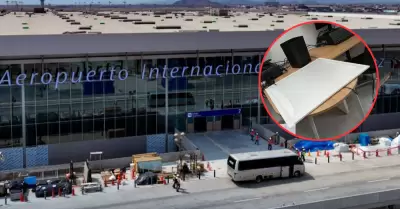 Oficinas de Star Per se inundan antes de inauguracin del nuevo Jorge Chvez.
