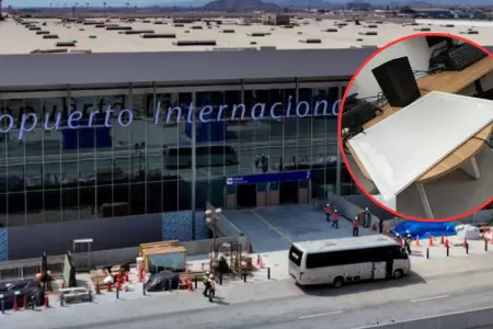 Oficinas de Star Per se inundan antes de inauguracin del nuevo Jorge Chvez.