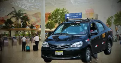 Taxis en el aeropuerto