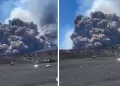 Volcán Etna entra en erupción: Potente explosión obliga a turistas a huir de la zona
