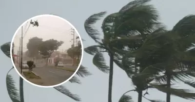 Senamhi advierte fenmeno meteorolgico intenso.
