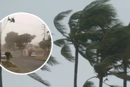 Senamhi advierte fenmeno meteorolgico intenso.