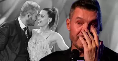 Marcelo Tinelli en medio de rumores de ruptura con Milett Figueroa.