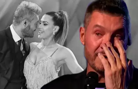 Marcelo Tinelli en medio de rumores de ruptura con Milett Figueroa.