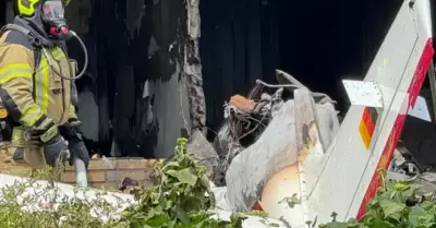 Avión se estrella