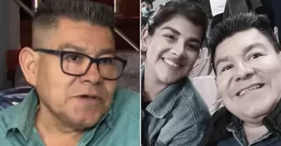 Dilbert Aguilar y su esposa.
