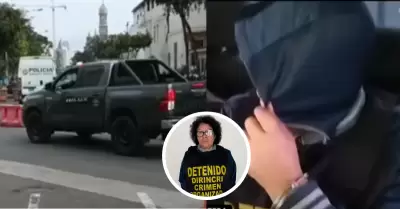 Madre de 'El Monstruo' llegó a sede de la Dirincri
