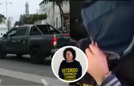 Madre de 'El Monstruo' llegó a sede de la Dirincri