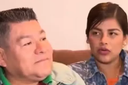Dilbert Aguilar y su esposa.