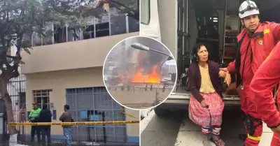 Incendio registrado en Cercado de Lima.