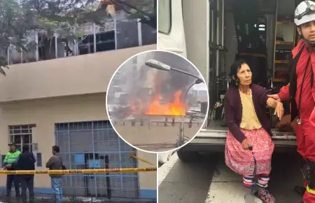 Incendio registrado en Cercado de Lima.
