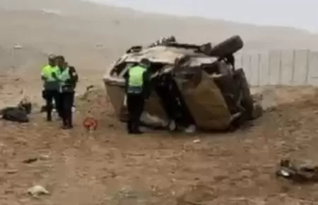 Dos mujeres mueren tras despiste de camioneta en Huacho.