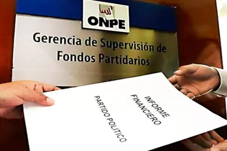 ONPE fija fecha para IFA de partidos políticos.