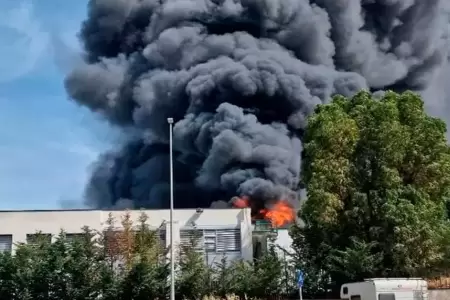 Incendio en Universidad de Tuscia, en Italia.