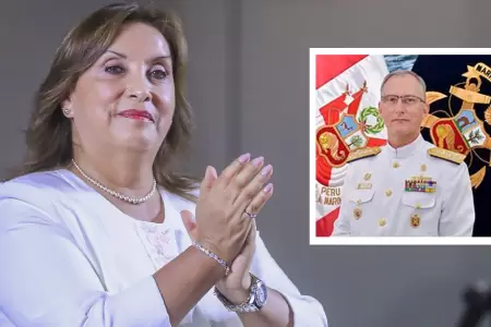 Piden a Dina Boluarte viajar a Francia con alto mando de la Marina.