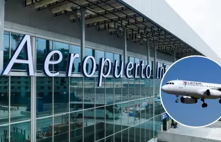 Pasajeros no pudieron bajar de aviones por falta de buses en Jorge Chávez.