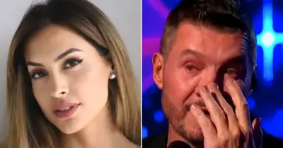 Milett Figueroa y Marcelo Tinelli.