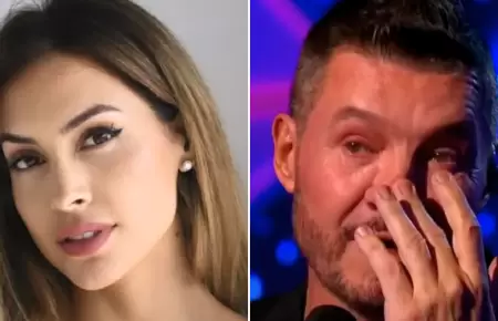 Milett Figueroa y Marcelo Tinelli.