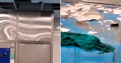 rea del INEN afectada por desperfecto.